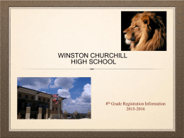 WINSTON CHURCHILL HIGH SCHOOL