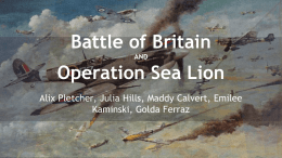 Battle of Britain AND Operation Sea Lion