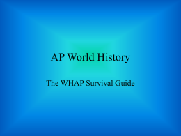 AP World History - East Aurora Schools