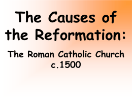 1 Causes of Reformation