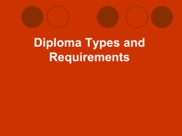 Graduation Requirements - Tri