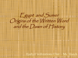 Orgins of Writing Dawn of History PowerPoint