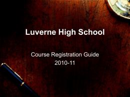 Course Registration Guide