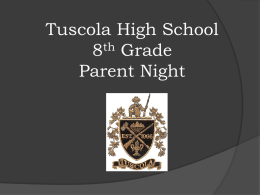 Tuscola High School Parent Night