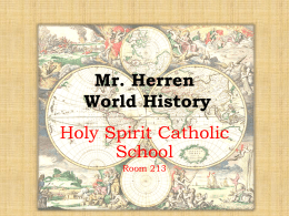 Mr. Herren World History