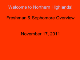 Life Outside the Classroom - Northern Highlands Regional HS
