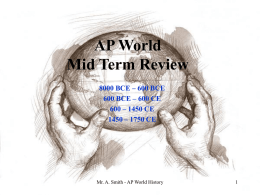 AP World Mid Term Review
