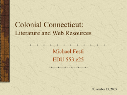 Literature and Website Resources PowerPoint
