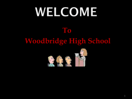 Woodbridge HS Program of Studies 2014-2015
