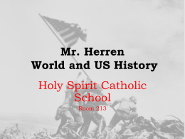 Mr. Herren World History - Holy Spirit Catholic School