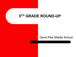 5 th grade round-up
