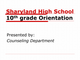 4 Credits - Sharyland High School