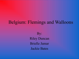 Belgium: Flemings and Walloons - SawyerEthnonationalismProject
