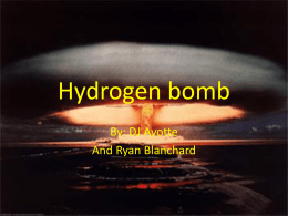 Hydrogen bomb - MsMeeksHistoryClass
