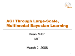AGI Through Large-Scale, Multimodal Bayesian Learning