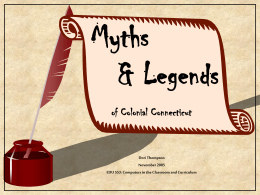 Colonial Connecticut Myths and Legends