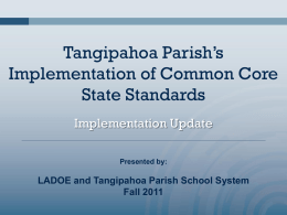 New - Tangipahoa Parish Schools