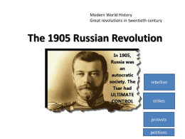 The 1905 Russian Revolution
