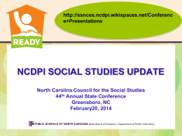 NCCSS Conference 2014_NCDPI Update_2-20