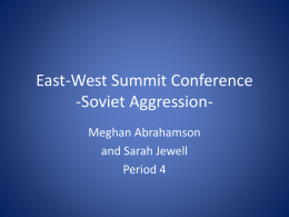 East-West Summit Conference