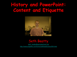 A PowerPoint on Using PowerPoint