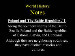 Poland and The Baltic Republics / 1