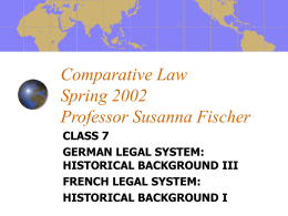 Comparative Law Class 7
