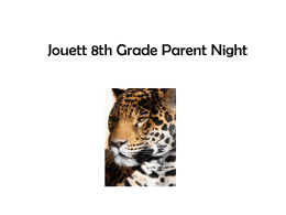 8th Grade Parent Night High School Registration and Transition