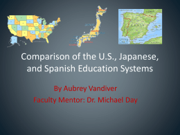 Comparison of the U.S., Japanese, and Spanish Education Systems