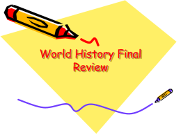 Final Review 1 - Schoolwires.net