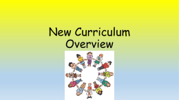 New Curriculum Overview - Blackhorse Primary School