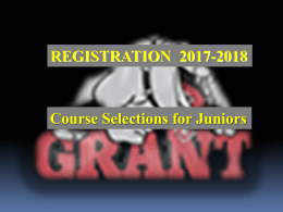Registration - Grant Community High School