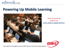 Powering Up Mobile Learning