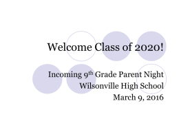3:00 pm - Wilsonville High School