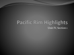 Pacific Rim Highlights