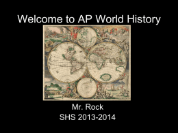 Welcome to AP World History