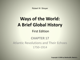 Comparing Atlantic Revolutions