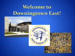 Welcome to Downingtown East