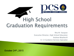 High School Graduation Requirements