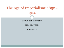 The Age of Imperialism: 1850