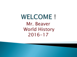 2016-17 Welcome Presentation