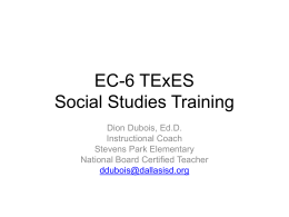 Social Studies - Dion J. Dubois, Ed.