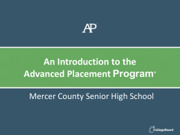 AP PowerPoint - Mercer County Schools