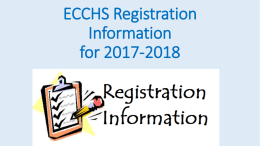 Registration Info - Elbert County Schools