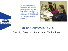 Online Courses in RCPS