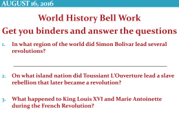 World History and Geography Introduction