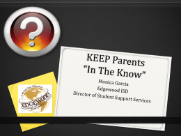 KEEP Parents *In The Know