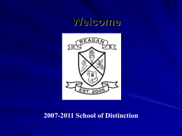 2007-2011 School of Distinction