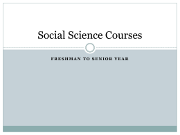Social Science Courses