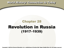 Russian Revolution powerpoint notes File
